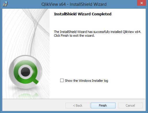 Finishing QlikView Installation